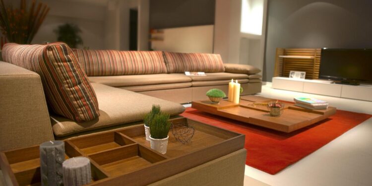 A Clutter free living room