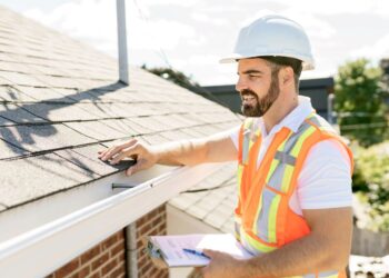 Roof Inspection by a men
