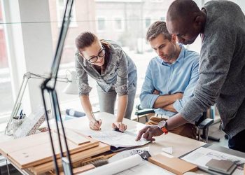 Architects discussing