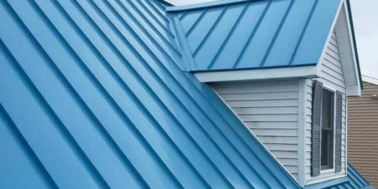 Blue Aluminum Roofing
