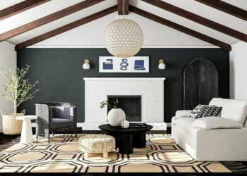 Decorated house interior