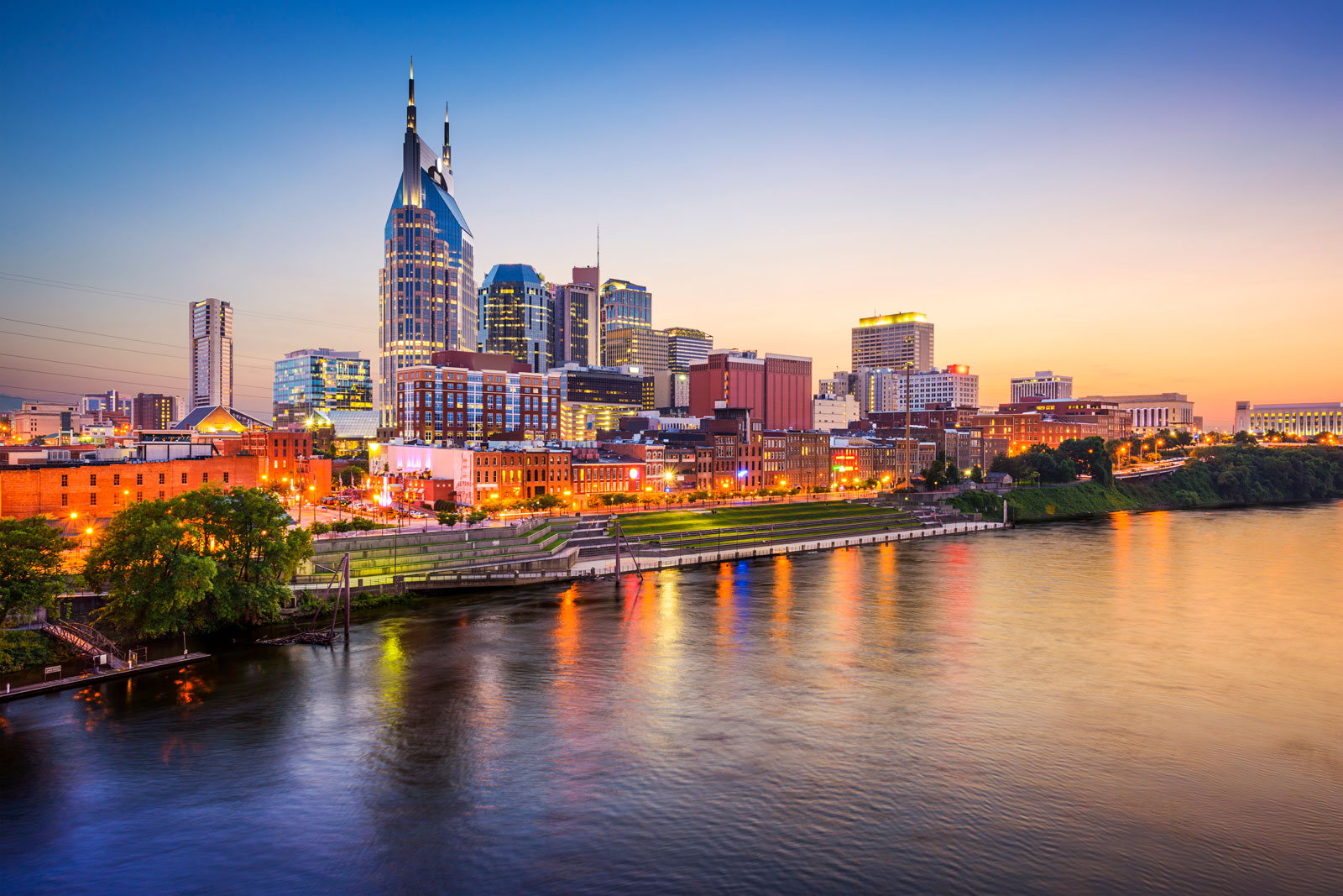 Drone view of Nashville