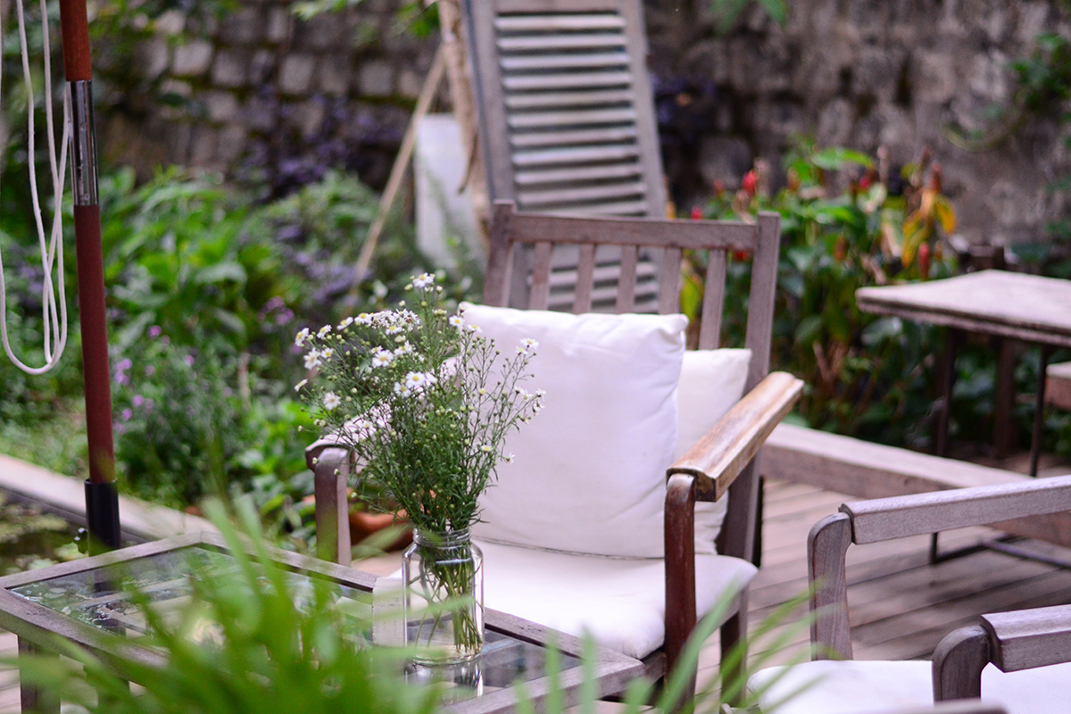 Eco-Friendly outdoor living space