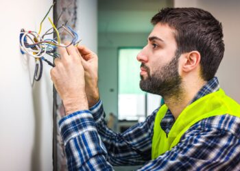 Electrician solving electrical Wiring Problems