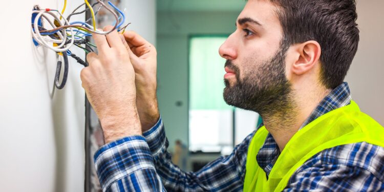 Electrician solving electrical Wiring Problems