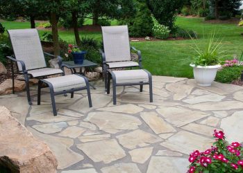 Flagstone is used in Patio or surface