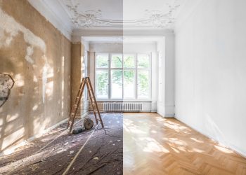photo to represent before and after home renovation