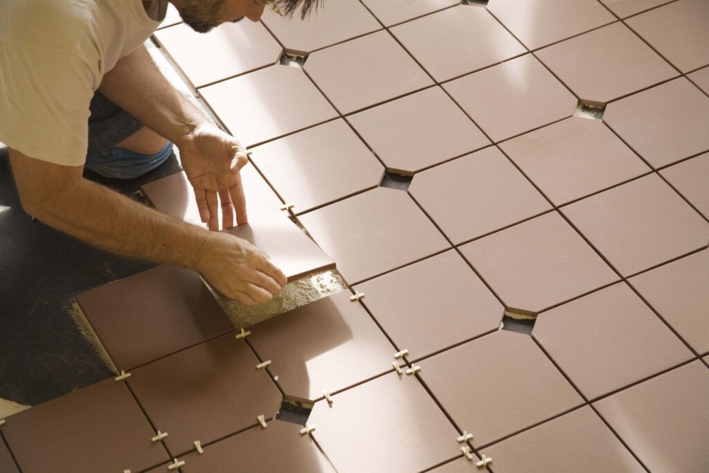 Ceramic tile placement