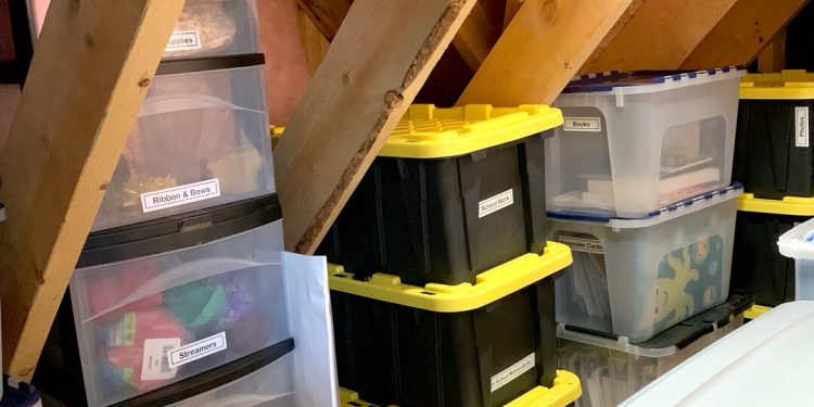 Organize attic