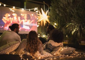 Perfect Backyard Movie Night