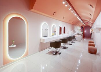 Pink themed salon