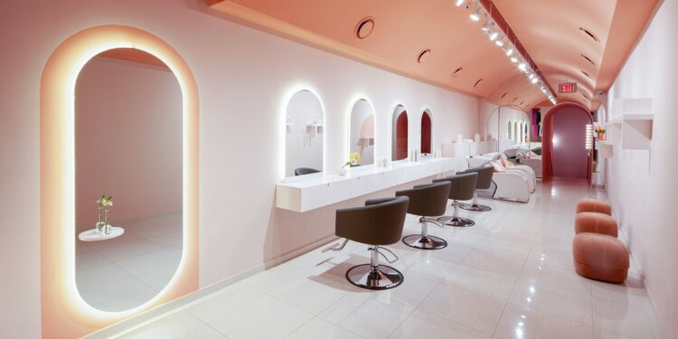 Pink themed salon
