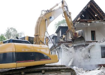 Demolitioning a house