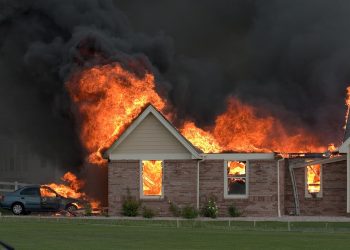 Burning house