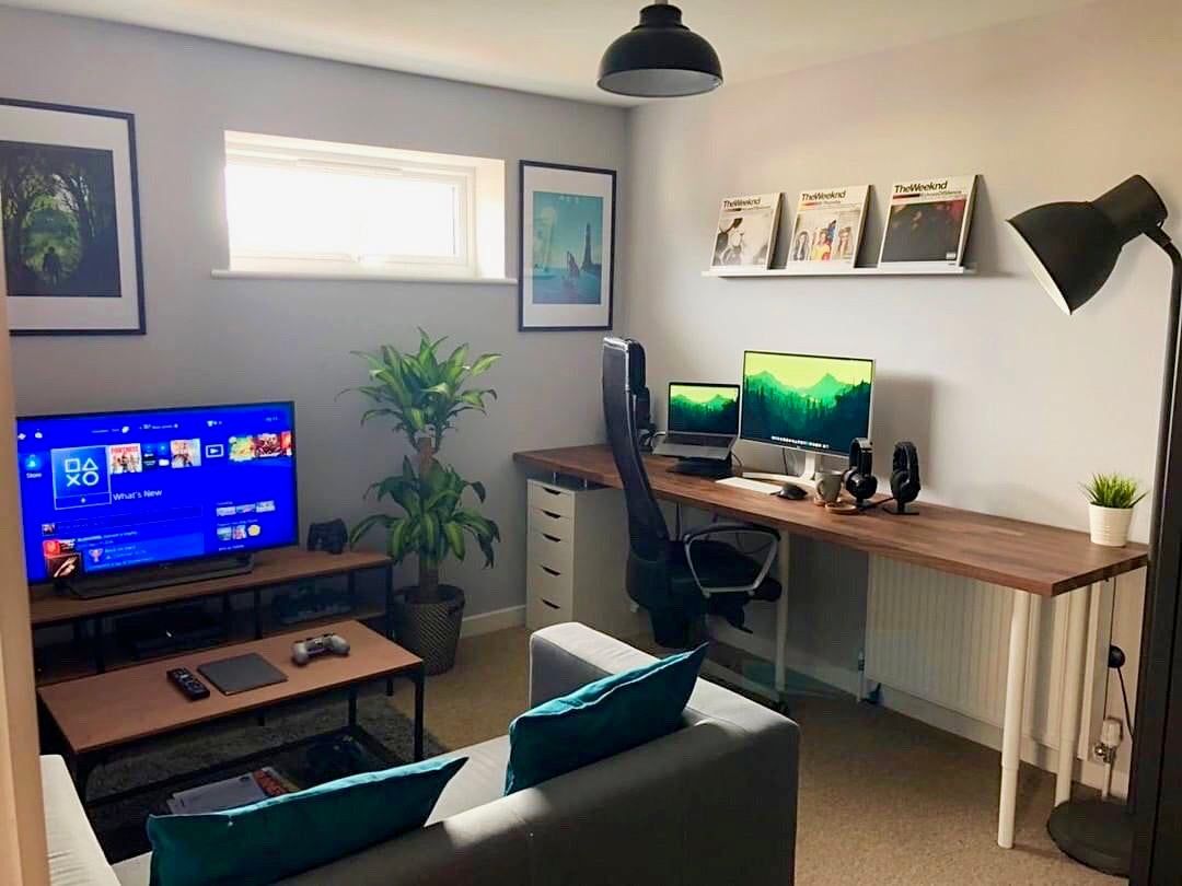 Dedicated space for working from home and gaming