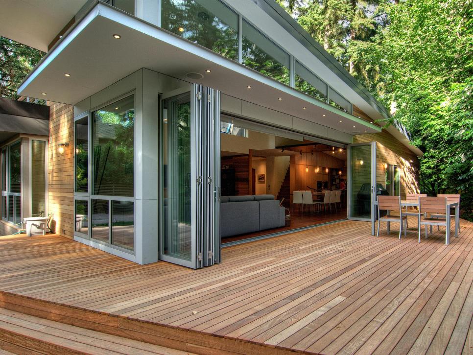 Wooden patio design