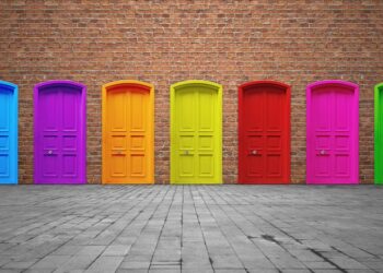 doors in prety colours