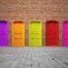 doors in prety colours