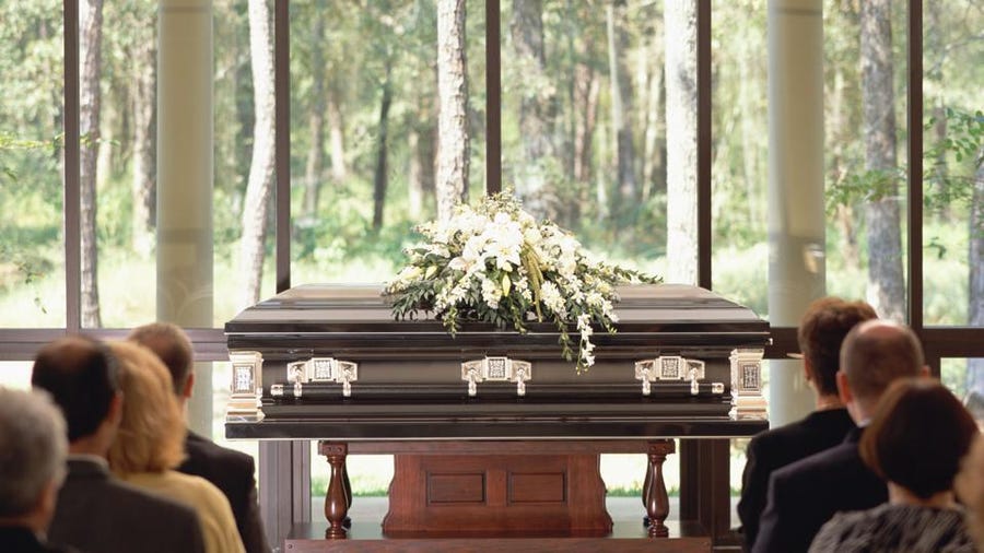 Casket for a Funeral