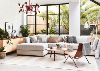 white sofa in living hall