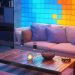 hue light and sofa