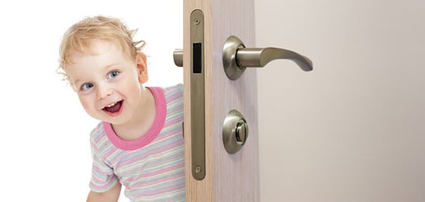 child unlock the door