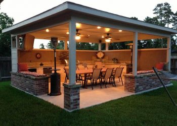 outdoor entertainment area