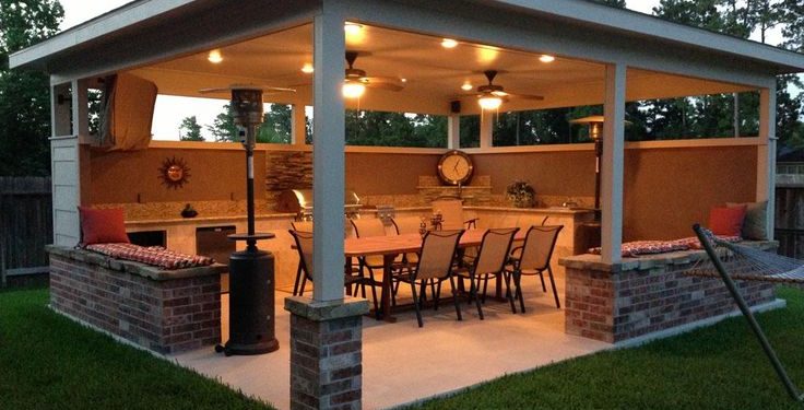 outdoor entertainment area