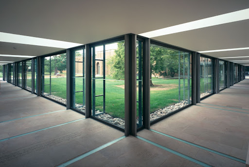Glass walls, making a design feel more modern