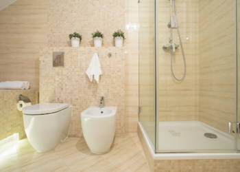 white theme washroom